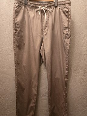 NWT J Crew Mercantile Flex Khaki Drawstring Pants Relaxed M